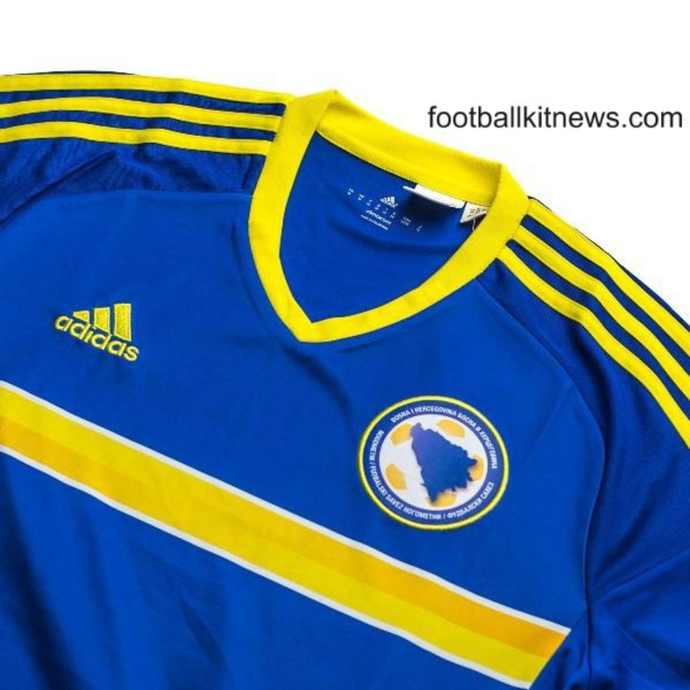 Bosnia BIH Shirt Euro for 2016 - Adidas Home Jersey 2016-17 (Large NWT) - Picture 5 of 7